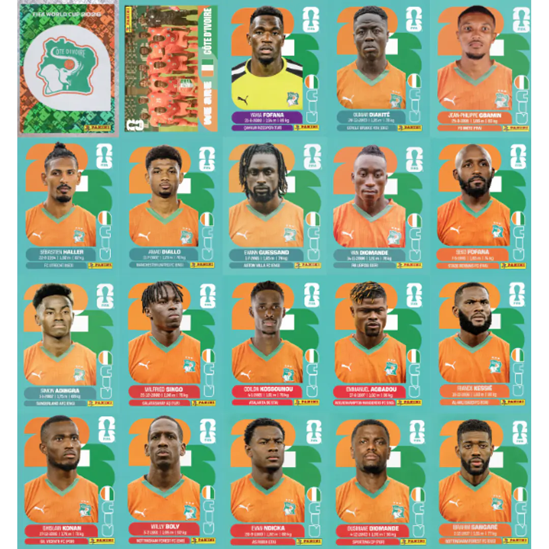 Figurinhas Copa do Mundo 2026 para Imprimir Arquivo PDF 32