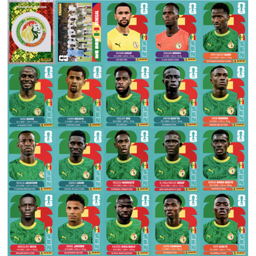 Figurinhas Copa do Mundo 2026 para Imprimir Arquivo PDF 33
