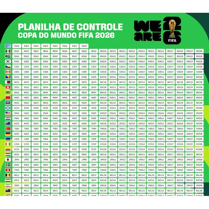 Figurinhas Copa do Mundo 2026 para Imprimir +900 Figurinhas PDF | Download Imediato 21