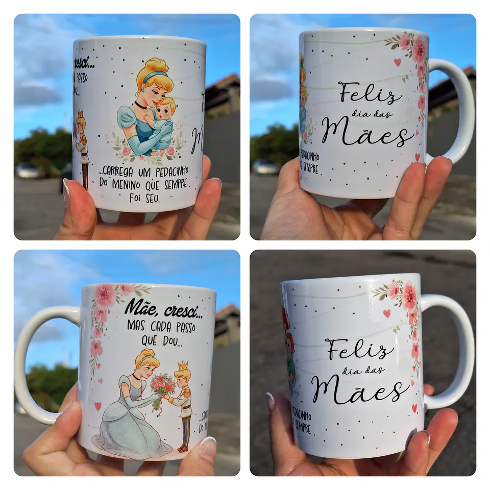 30 Artes para Caneca Mãe, Cresci... Meninos e Meninas Princesas Arquivo em Jpg  3