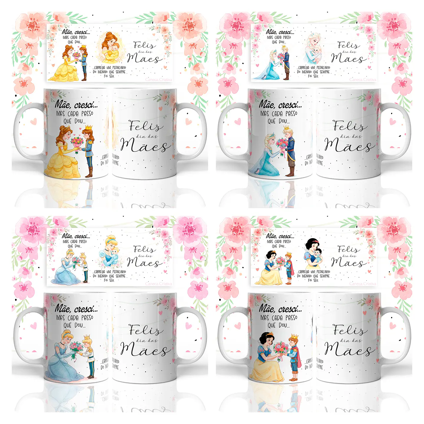 30 Artes para Caneca Mãe, Cresci... Meninos e Meninas Princesas Arquivo em Jpg  10