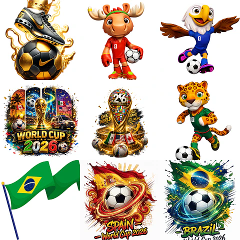 Kit digital Copa Times Seleções Png World Cup 2026  Sem Fundo – Arquivos para Sublimação e Personalizados