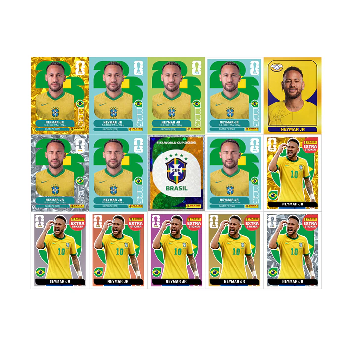 Figurinha Neymar Copa 2026 para Imprimir (PDF) | Edição Especial 1
