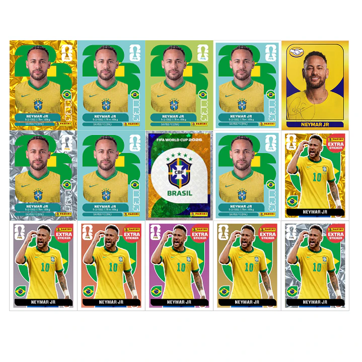 Figurinha Neymar Copa 2026 para Imprimir (PDF) | Edição Especial 1