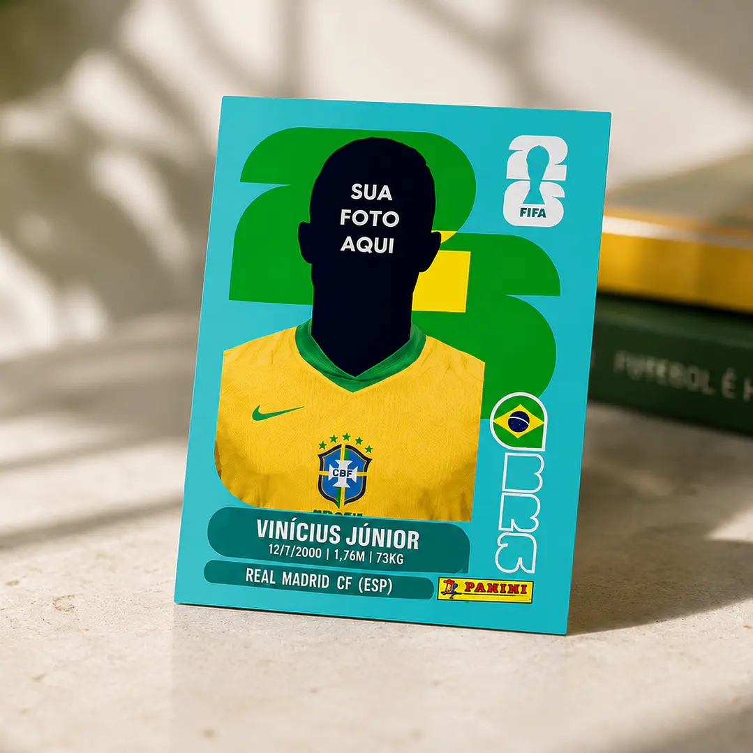 Arte Caneca + Figurinha Copa do Mundo 2026 Personalizada (Editável no Canva) – Kit Digital 3
