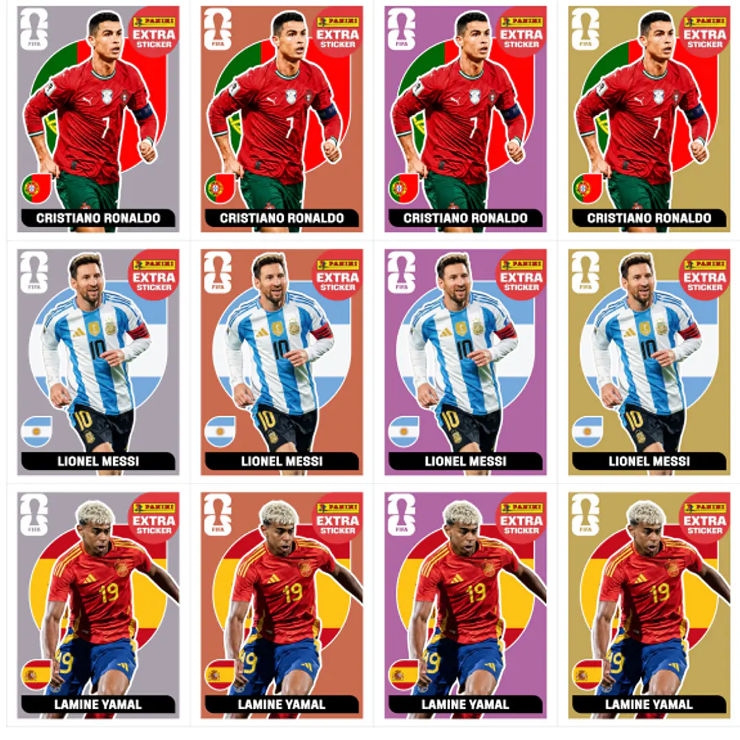 Figurinhas Legends Copa 2026 para Imprimir (PDF) | Extra Sticker 1