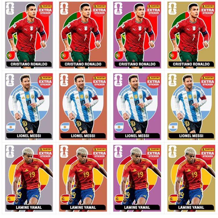 Figurinhas Legends Copa 2026 para Imprimir (PDF) | Extra Sticker 1