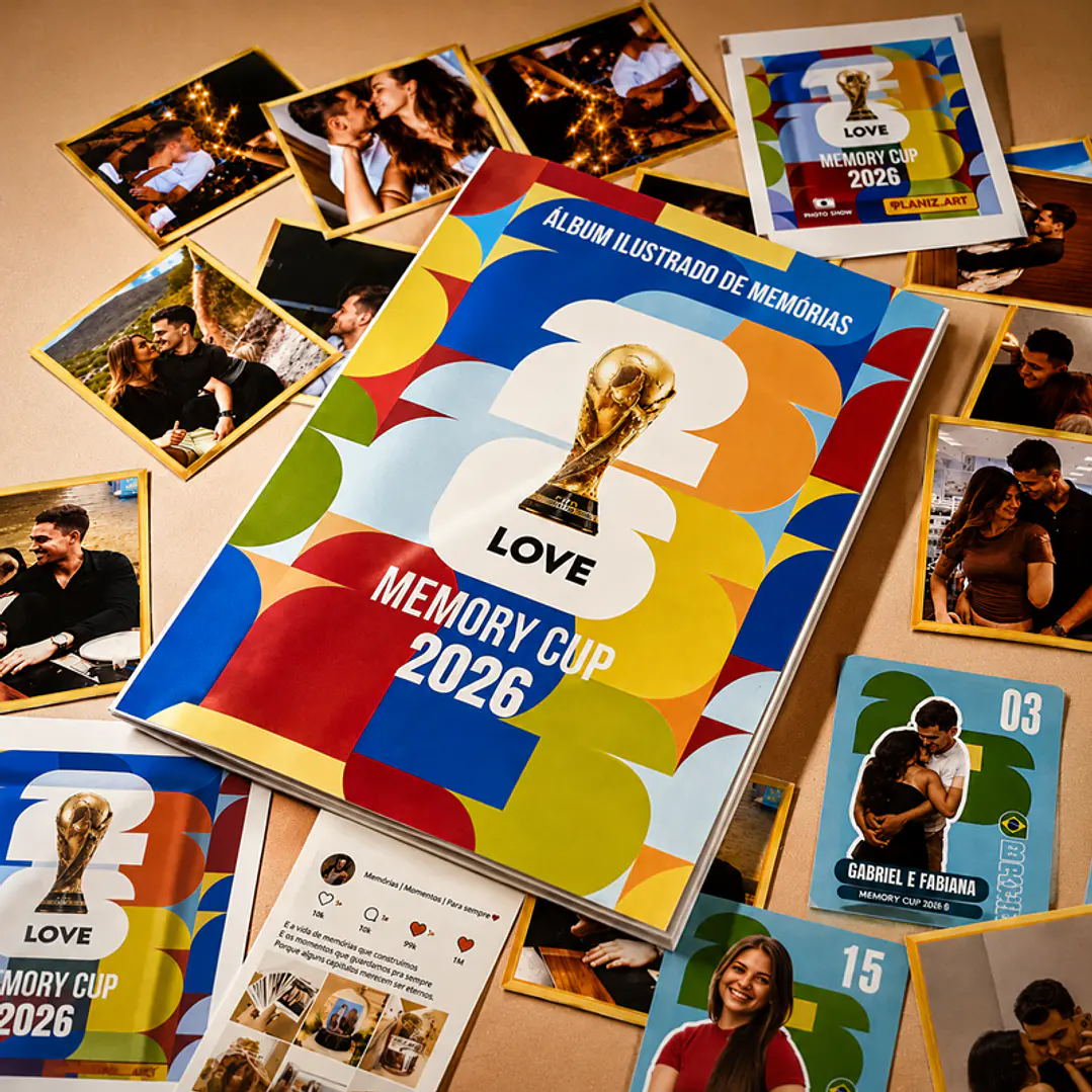 Arquivo Album Copa 2026 Casal Melhores Momentos Dia dos Namorados Editável  1