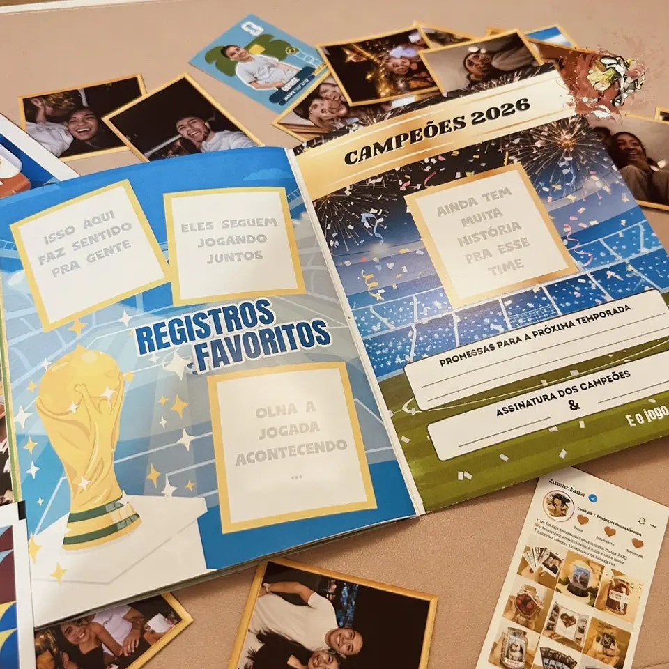 Arquivo Album Copa 2026 Casal Melhores Momentos Dia dos Namorados Editável  5