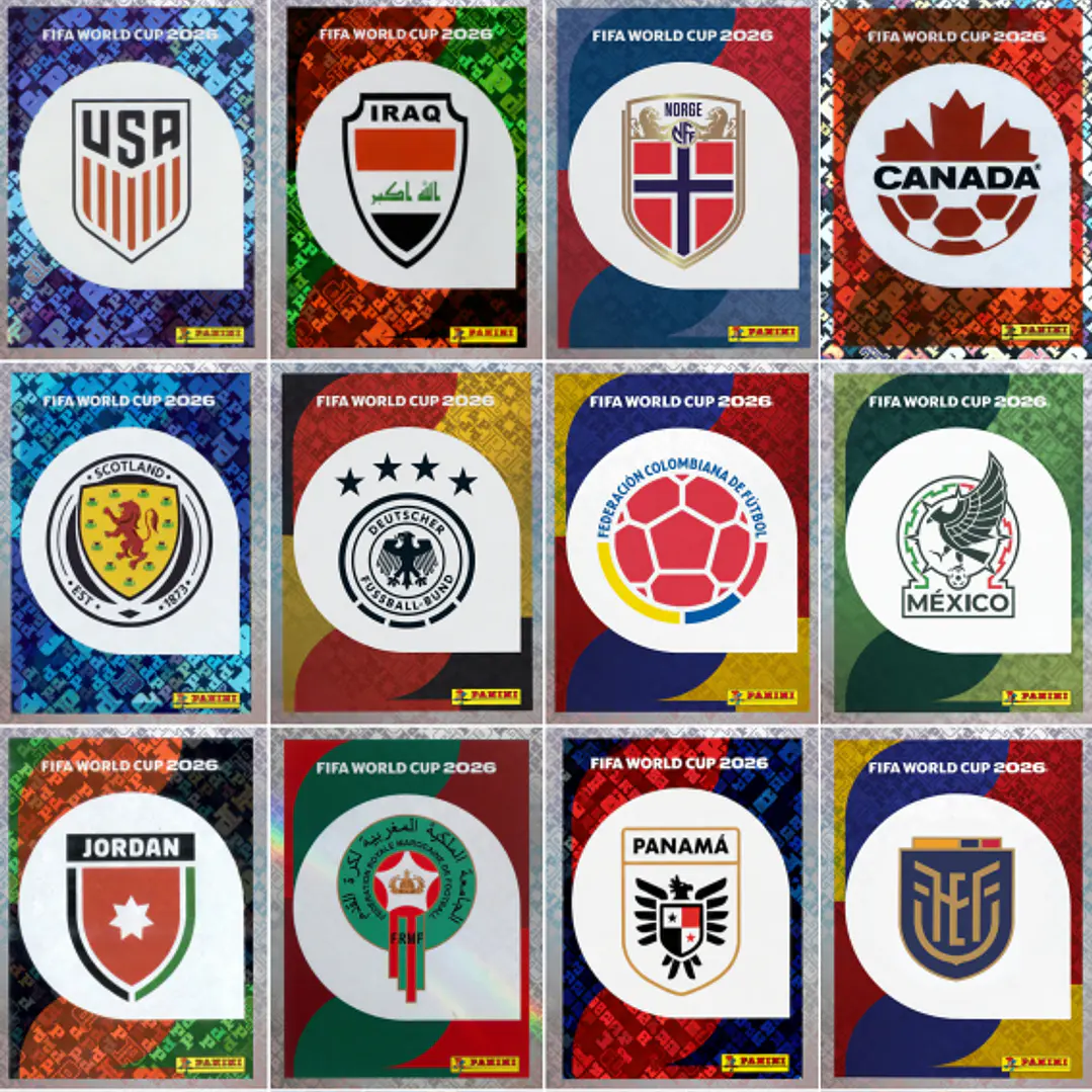 Figurinhas Holográficas FWC e Escudos das Seleções Copa 2026 para Imprimir (PDF) 4
