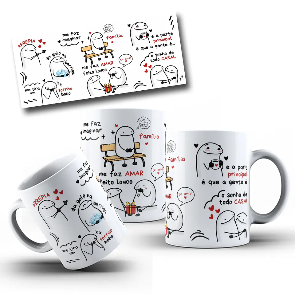 Artes para Caneca ARREPIA, me faz imaginar, da gelo na barriga Flork Dia dos Namorados em Png  1