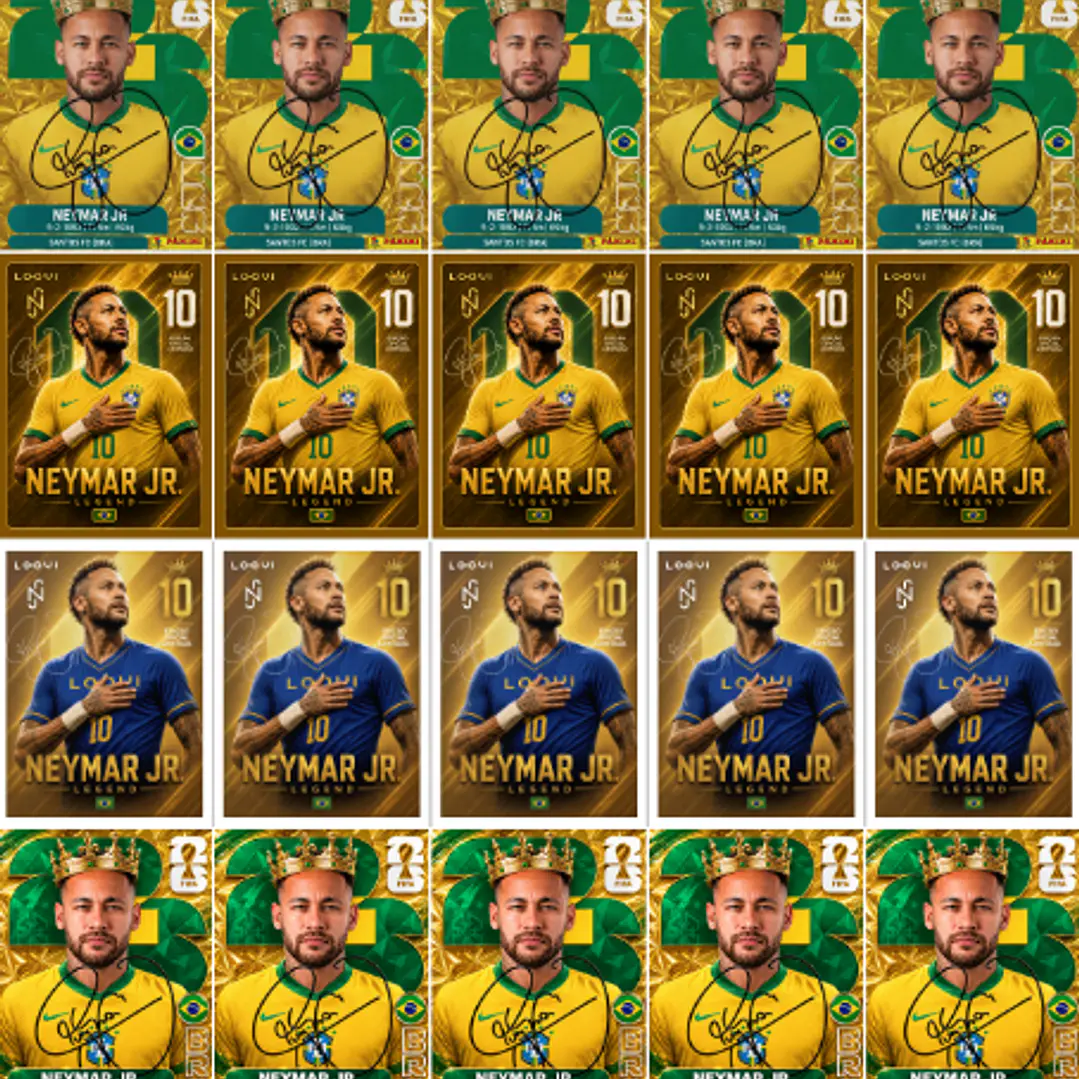 Figurinhas do Ney para Imprimir (PDF) | Neymar King + Loovi 1