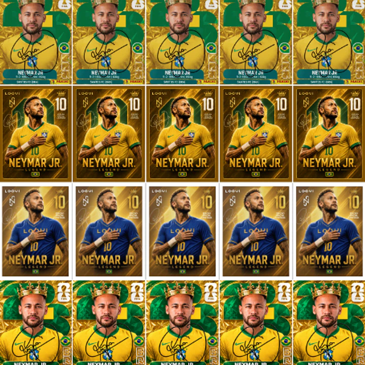 Figurinhas do Ney para Imprimir (PDF) | Neymar King + Loovi 1
