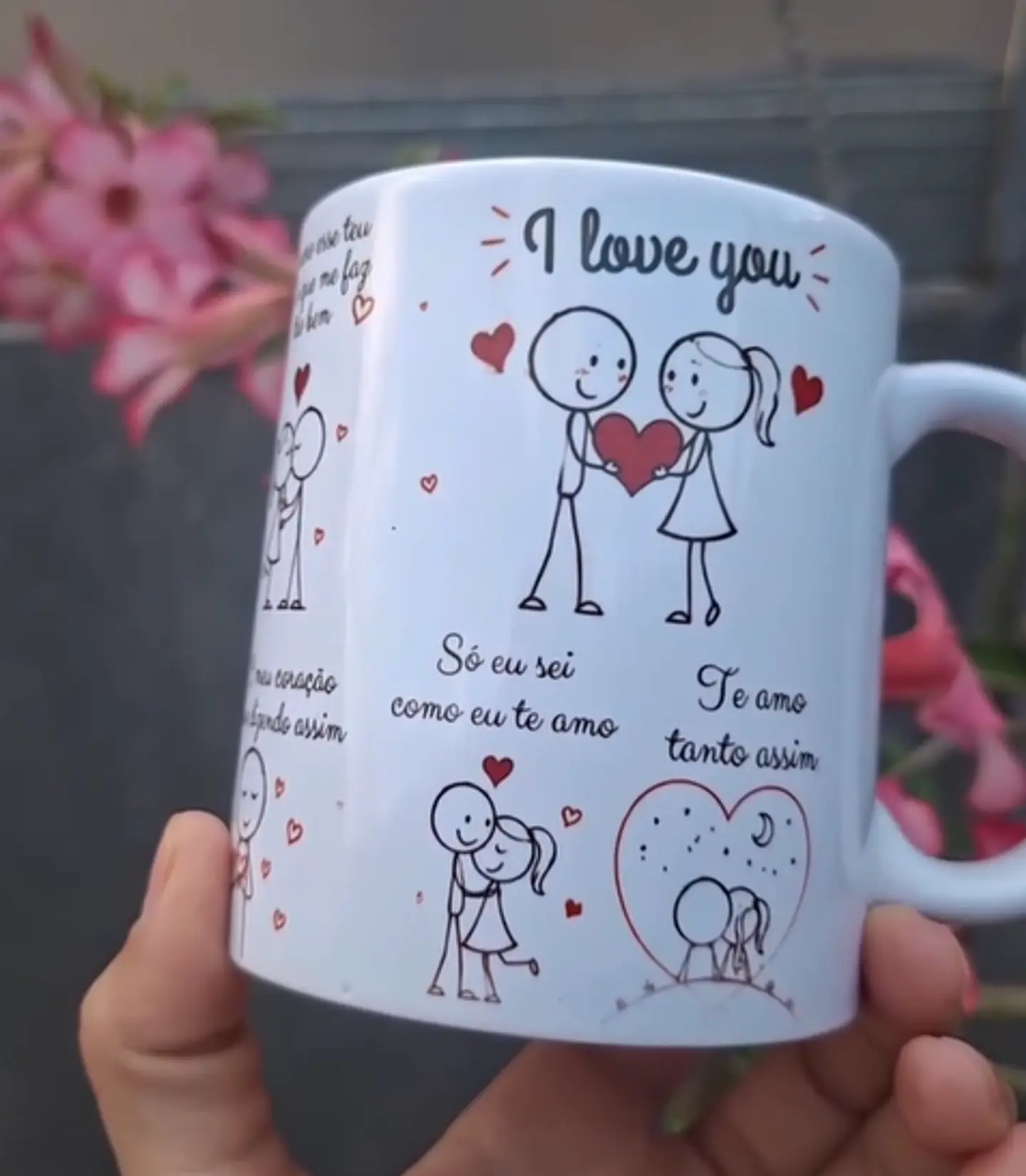 Arte Caneca Como eu poderia um dia imaginar, Que era o começo de um amor sem fim Arquivo em Pdf 4