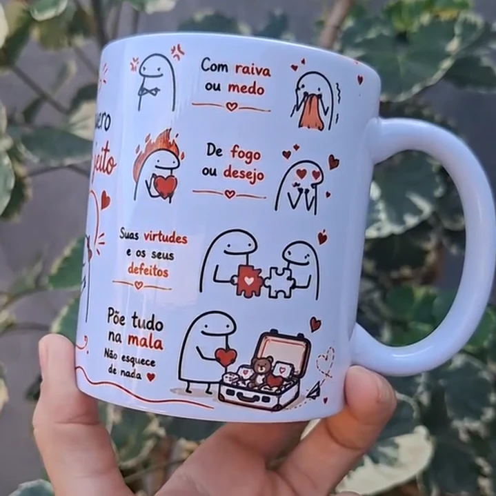 Arte Caneca De pijama ou maquiada, desbocada ou educada, Eu te quero de qualquer jeito Arquivo em Pdf  2