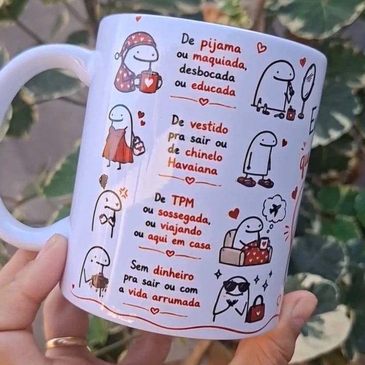 Arte Caneca De pijama ou maquiada, desbocada ou educada, Eu te quero de qualquer jeito Arquivo em Pdf  1