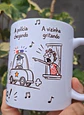 Arte Caneca Lá vai o louco, pulando o muro, com buquê de flor na mão, cachorro latindo, au! au! au!, a polícia chegando, a vizinha gritando, pega ladrão! Arquivo em Pdf  - thumbnail 5