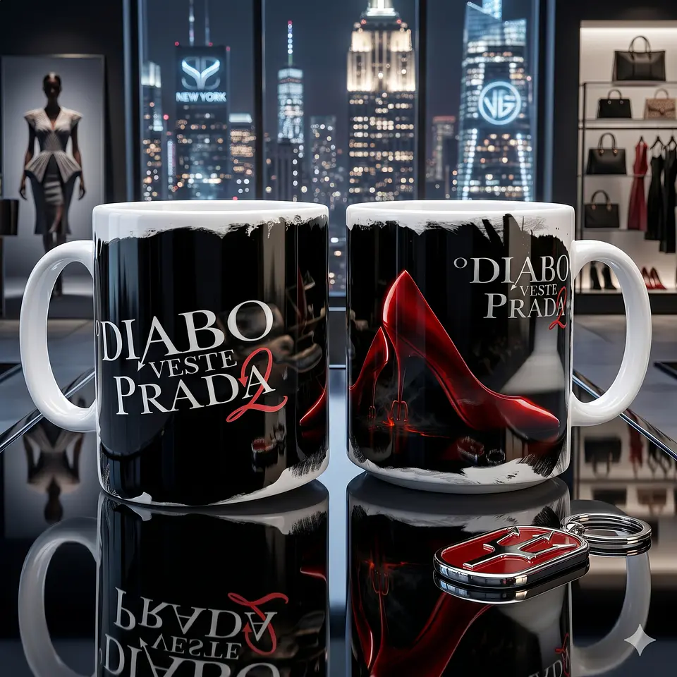 Arte Caneca O Diabo Veste Prada Arquivo em Png 1
