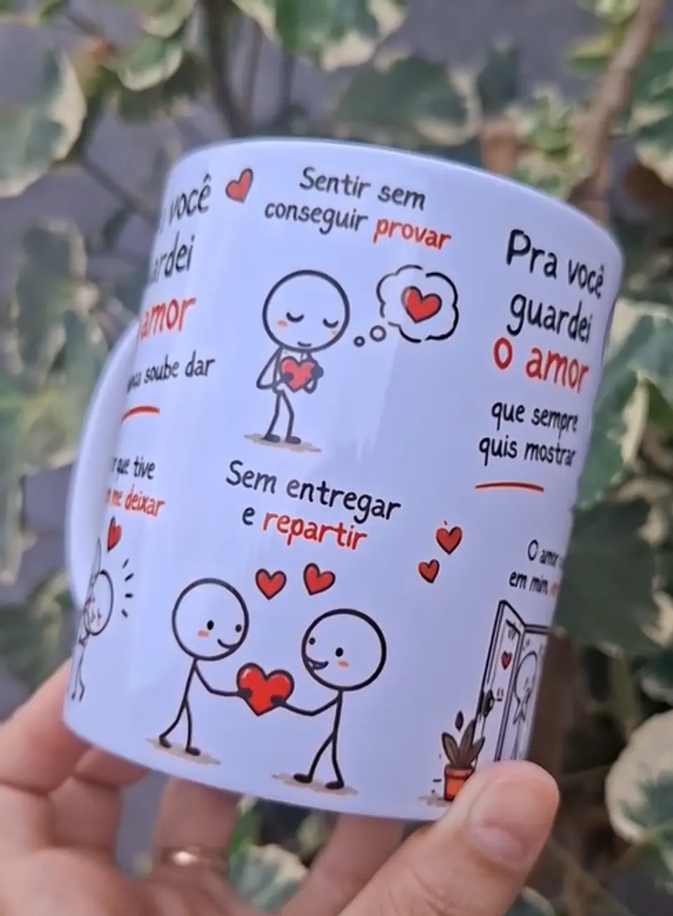 Arte Caneca Pra você guardei o amor que nunca soube dar, sentir sem conseguir provar Arquivo em Pdf 3