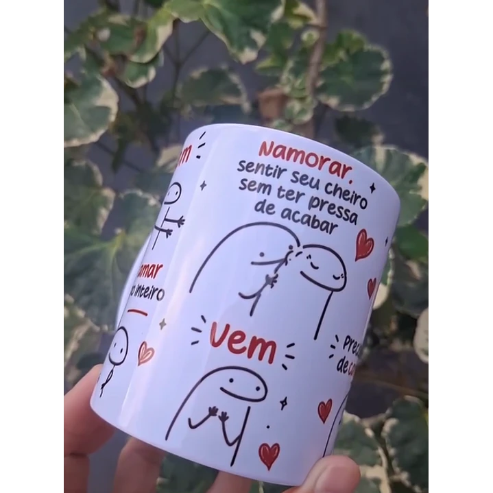 Arte Caneca Vem, quero amar seu corpo inteiro, namorar, sentir seu cheiro sem ter pressa de acabar Arquivo em Pdf  2