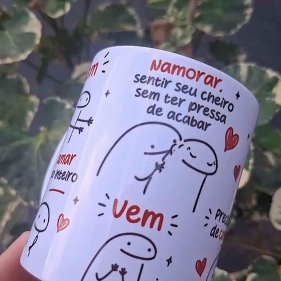 Arte Caneca Vem, quero amar seu corpo inteiro, namorar, sentir seu cheiro sem ter pressa de acabar Arquivo em Pdf  2