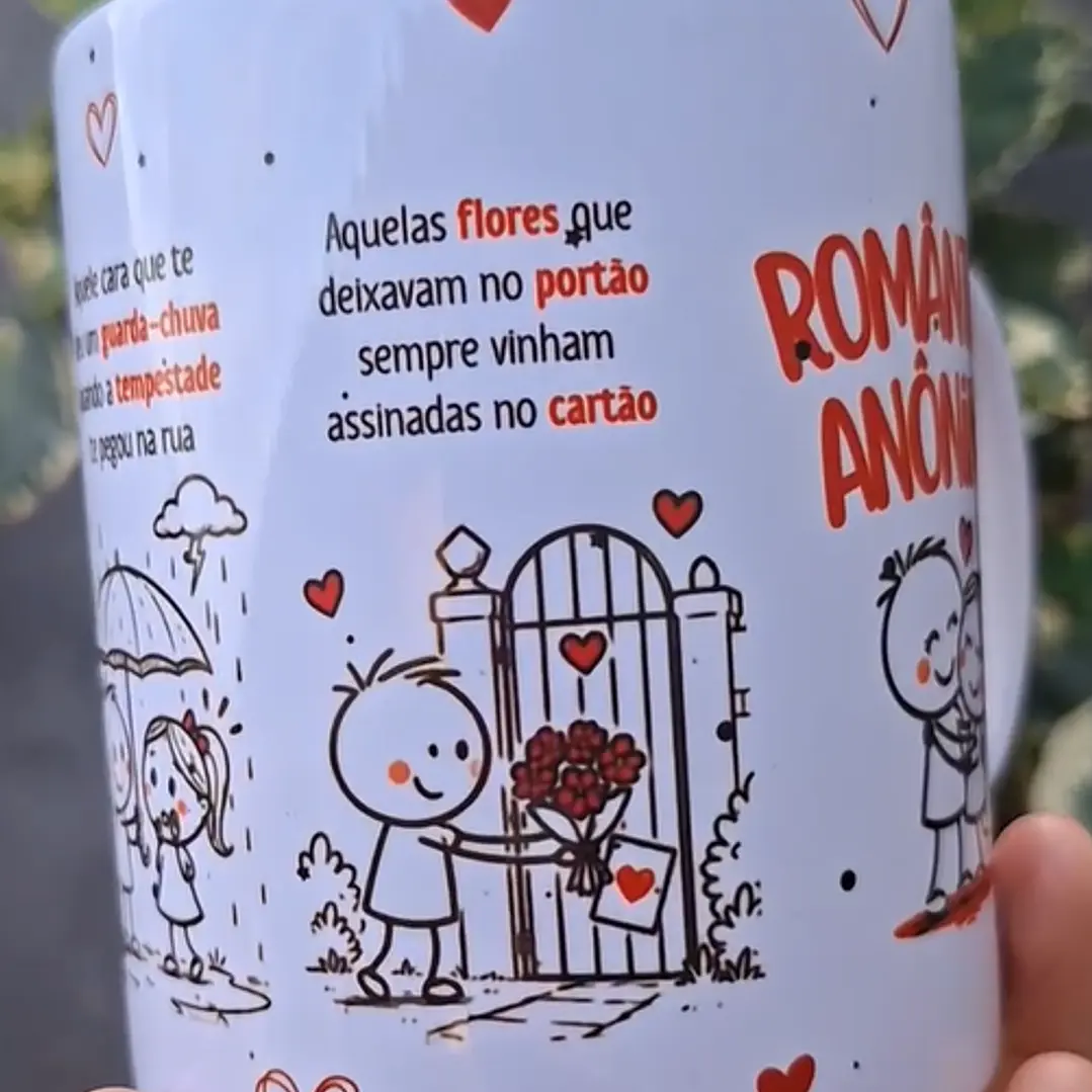 Arte Caneca Lembra daquele garoto que sentou do seu lado e te ofereceu no recreio um sanduíche amassado? Romântico anônimo! Arquivo em Pdf  4