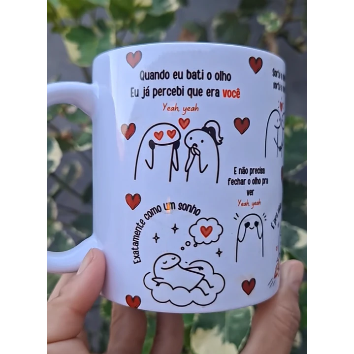 Arte Caneca Quando eu bati o olho, eu já percebi que era você, exatamente como um sonho - Sorte a nossa Arquivo em Pdf  1