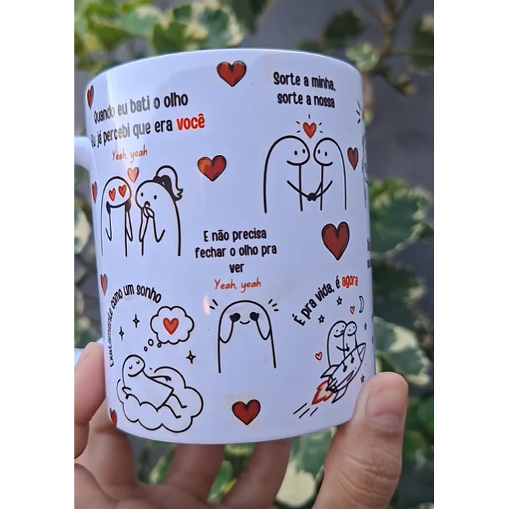 Arte Caneca Quando eu bati o olho, eu já percebi que era você, exatamente como um sonho - Sorte a nossa Arquivo em Pdf  2