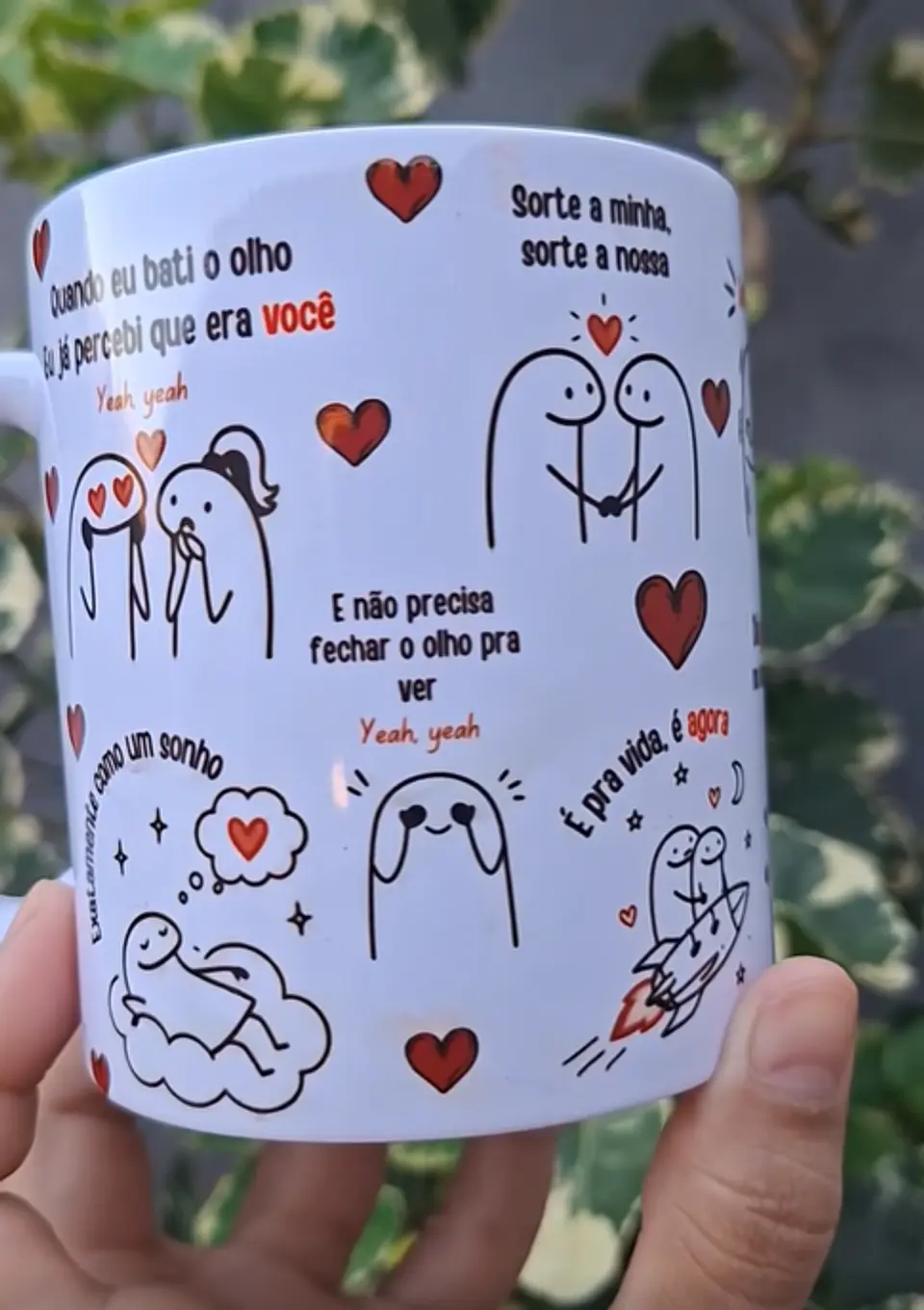 Arte Caneca Quando eu bati o olho, eu já percebi que era você, exatamente como um sonho - Sorte a nossa Arquivo em Pdf  2