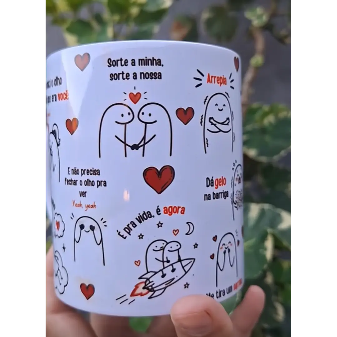 Arte Caneca Quando eu bati o olho, eu já percebi que era você, exatamente como um sonho - Sorte a nossa Arquivo em Pdf  3