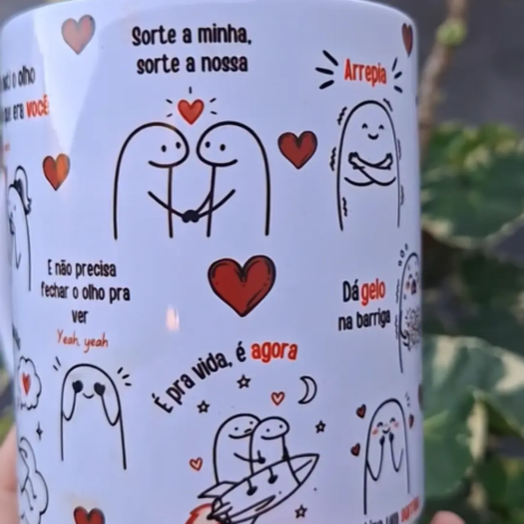 Arte Caneca Quando eu bati o olho, eu já percebi que era você, exatamente como um sonho - Sorte a nossa Arquivo em Pdf  3