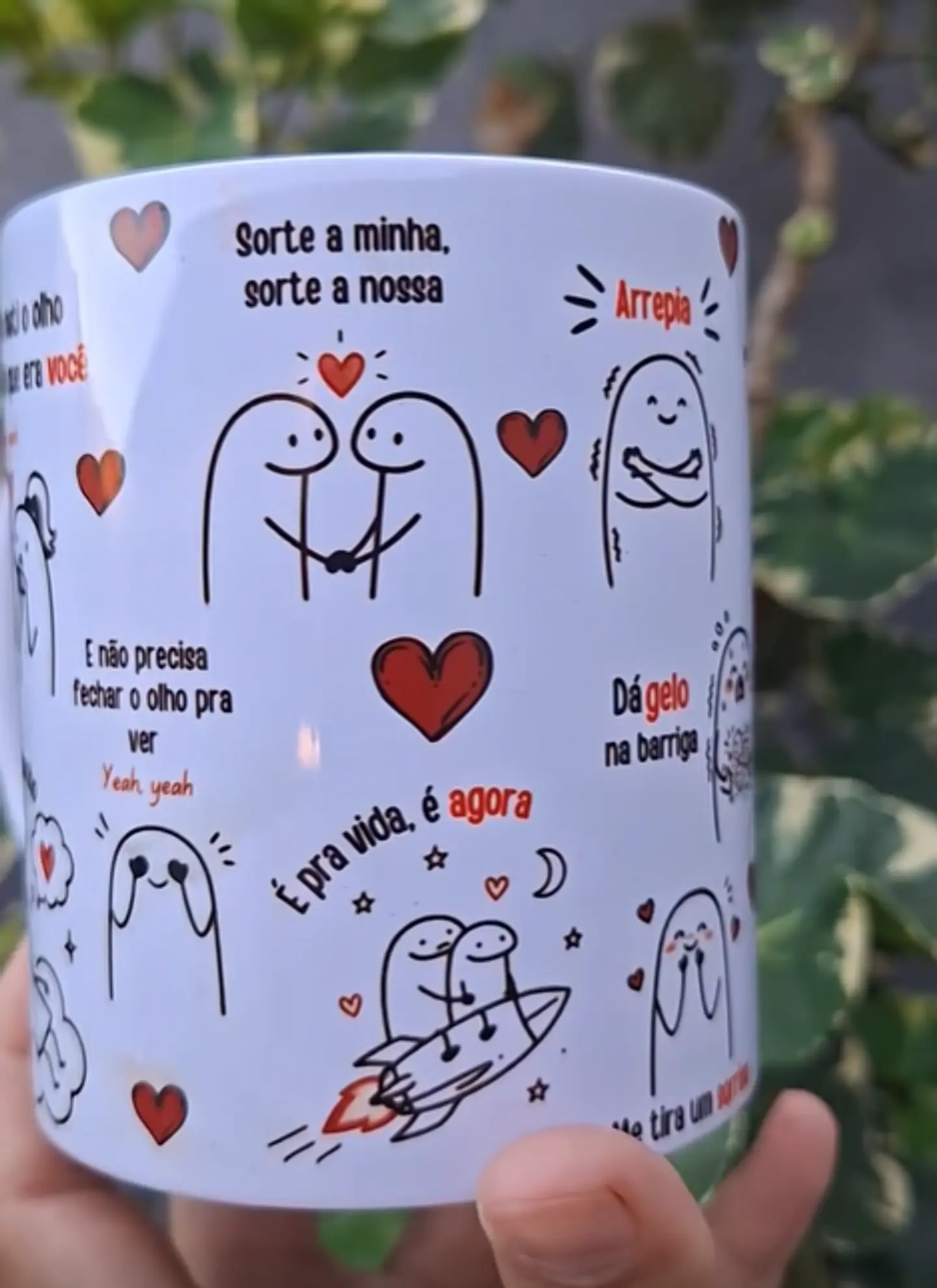 Arte Caneca Quando eu bati o olho, eu já percebi que era você, exatamente como um sonho - Sorte a nossa Arquivo em Pdf  3