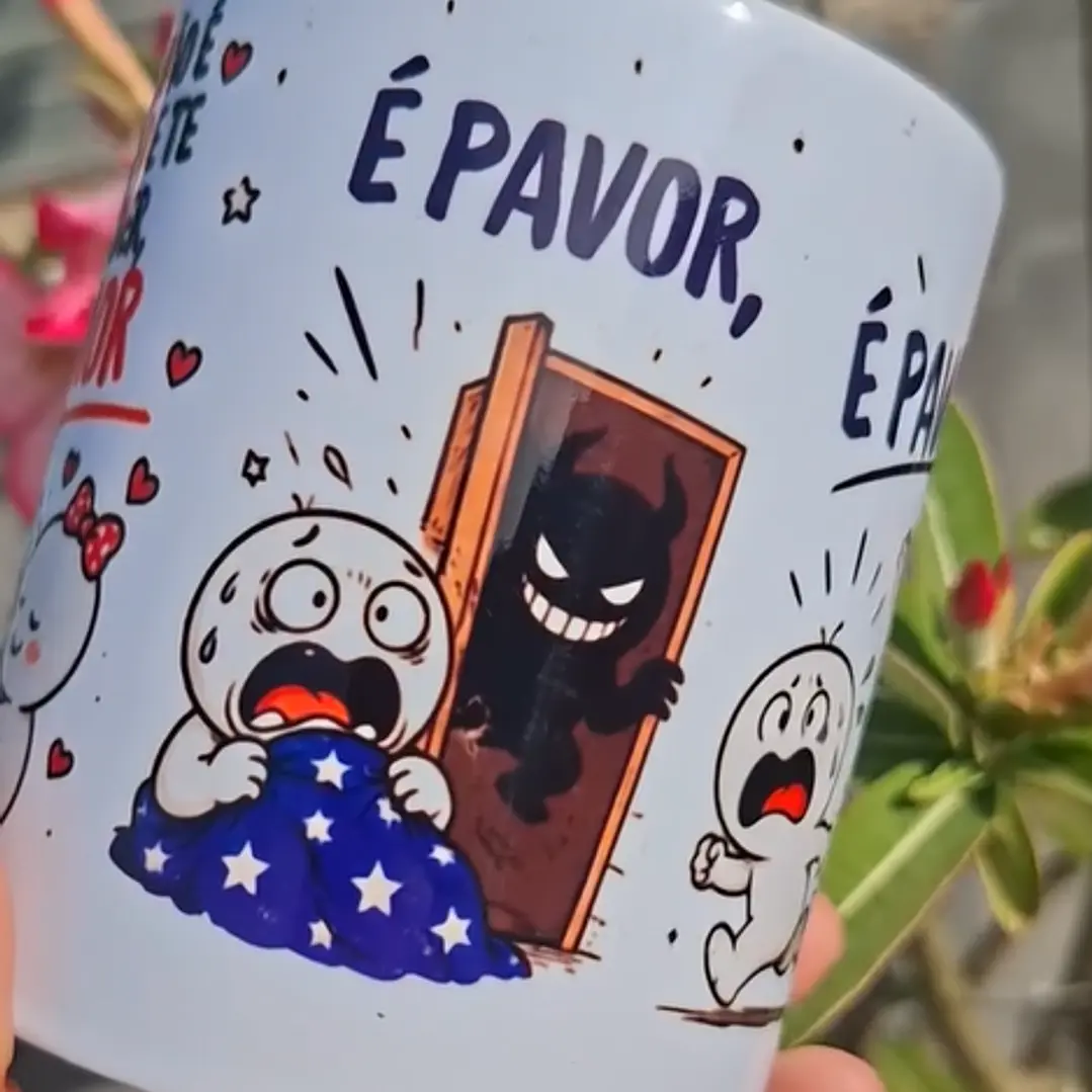 Arte Caneca Tá doido que eu vou fazer propaganda de você, isso não é medo de te perder, amor, é pavor, é pavor! - Jorge e Mateus Arquivo em Pdf 3