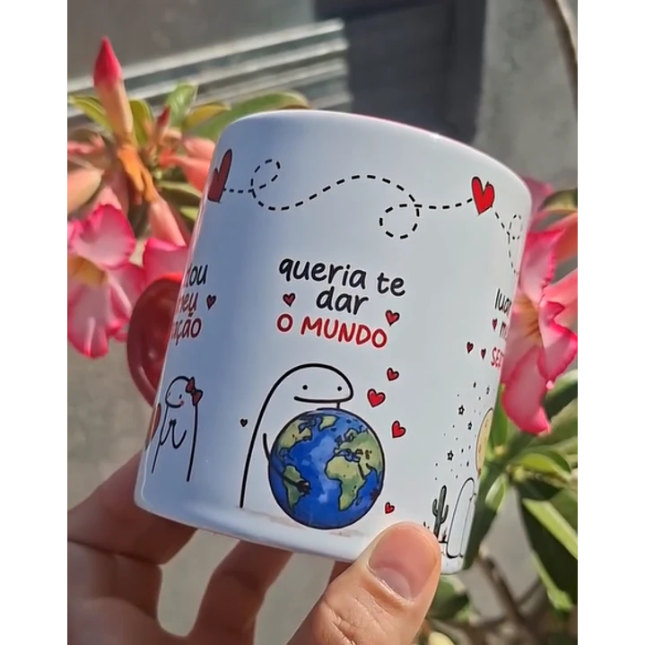 Arte Caneca Te dou o meu coração, queria te dar o mundo, luar do meu sertão, seguindo no trem azul. Arquivo em Pdf  2