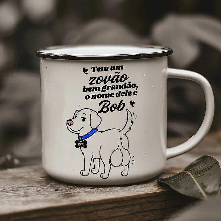 Arte Caneca Tem um zovão bem grandão, o nome dele é Bob Arquivo em Png 1