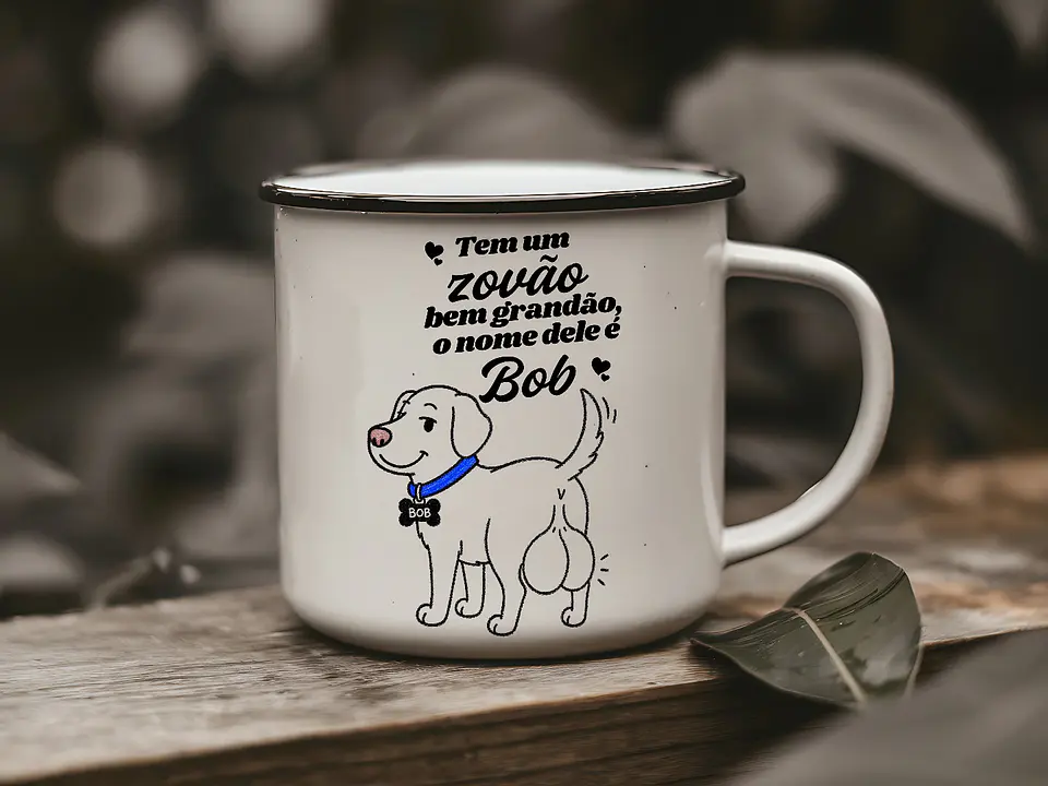 Arte Caneca Tem um zovão bem grandão, o nome dele é Bob Arquivo em Png 1