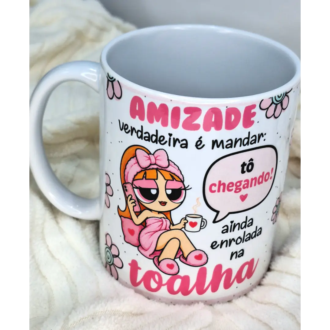 3 Artes para Caneca Amizade Verdadeira Meninas Super Poderosas Arquivo em Png 2
