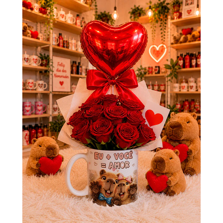 6 Artes para Caneca Dia dos Namorados Capivara Caplove Arquivo em Jpg 5