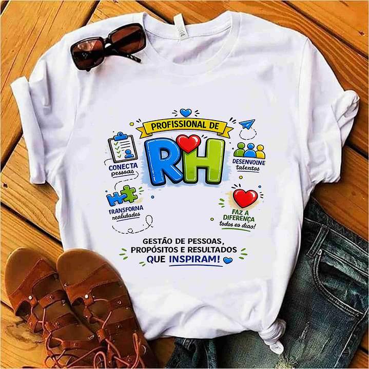 6 Artes para Caneca, Camisa Capa Profissional de Recursos Humanos Arquivo em Png  1