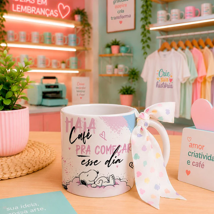 8 Artes para Caneca e Xicará Haja Café SNOOPY Arquivo em Jpg 5