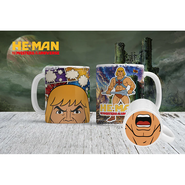 9 Artes para Caneca Heman Bocão Arquivo em Png 1