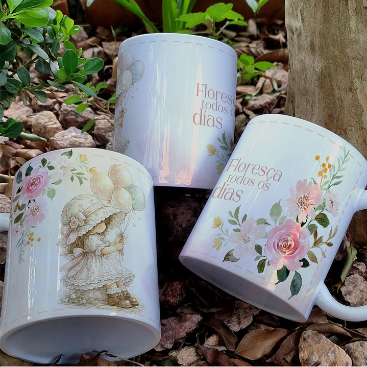 12 Artes para Caneca Papel De Cartas Vintage Arquivo em Jpg  2