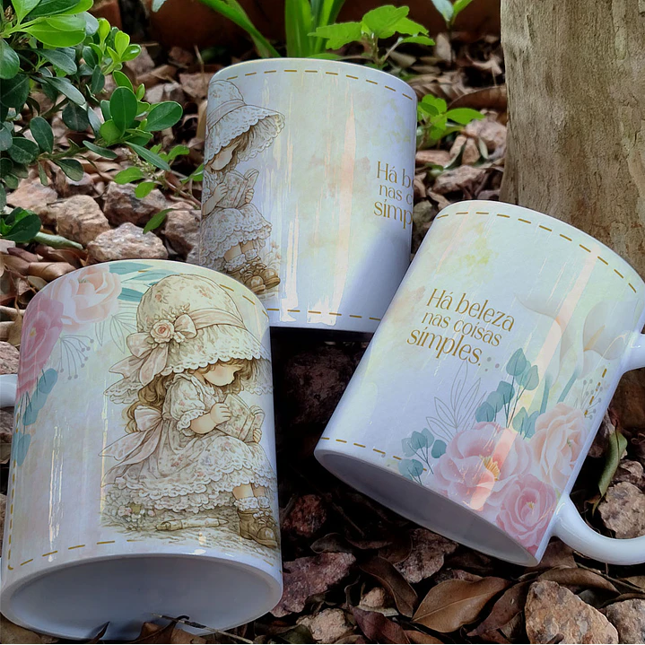 12 Artes para Caneca Papel De Cartas Vintage Arquivo em Jpg  3