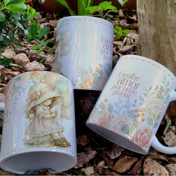 12 Artes para Caneca Papel De Cartas Vintage Arquivo em Jpg  8