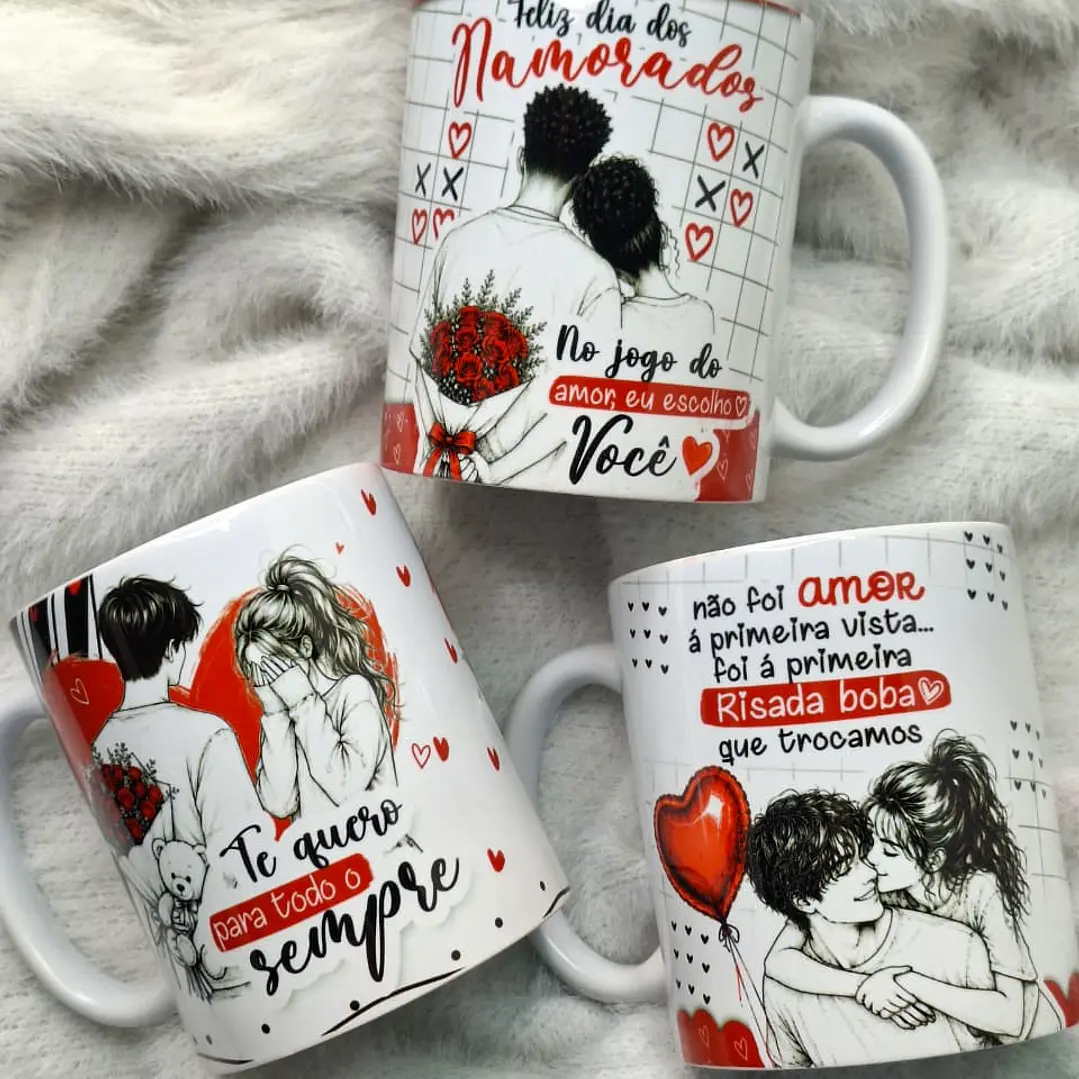 14 Artes para Caneca Dia dos Namorados Entre Rabiscos & Amor Arquivo em Jpg  1