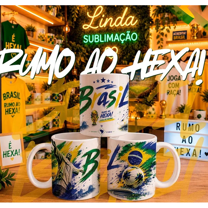 17 Artes para Caneca Copa do Mundo 2026 Arquivo em Jpg  1