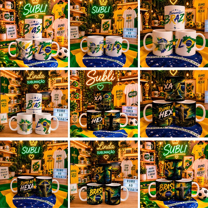 17 Artes para Caneca Copa do Mundo 2026 Arquivo em Jpg  2