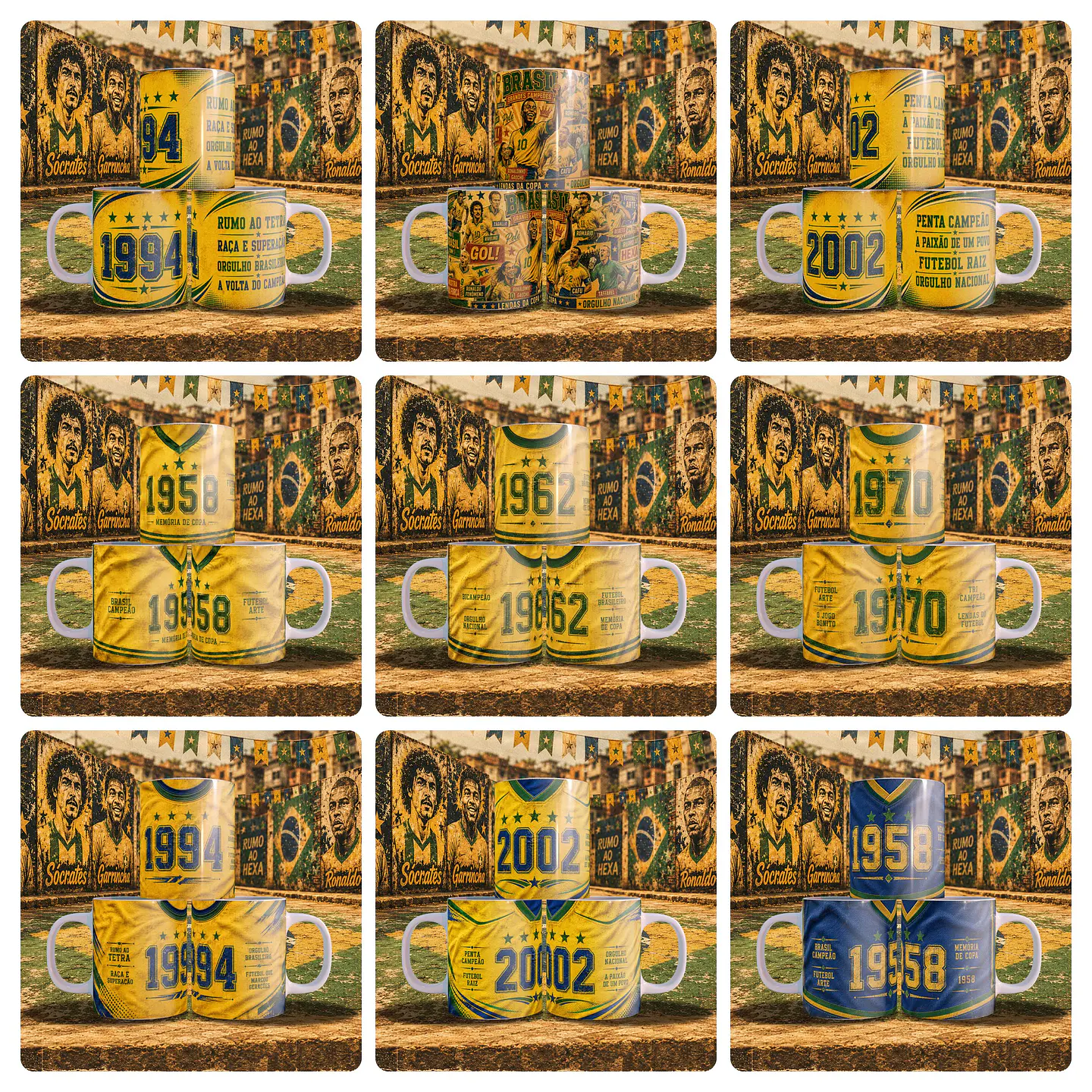 19 Artes para Caneca Grades craques da Copa Arquivo em Jpg 2