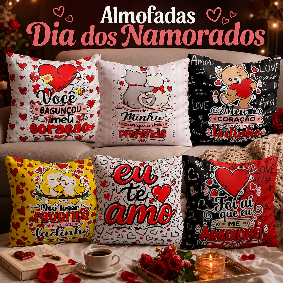 34 Artes para Caneca Almofada e Camisa Dia dos Namorados Arquivo Editável 3