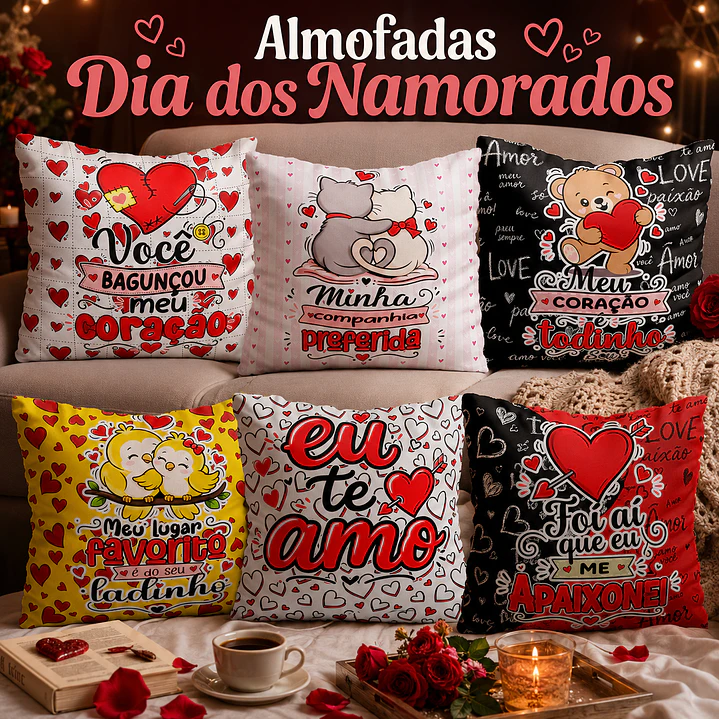 34 Artes para Caneca Almofada e Camisa Dia dos Namorados Arquivo Editável 3
